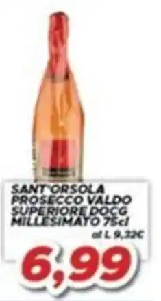 MA Supermercati Sant'Orsola Prosecco Valdo Superiore DOCG Millesimato offerta