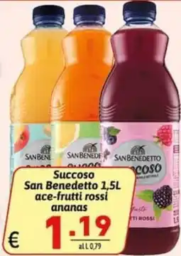 Ipercarni Succoso San Benedetto ace-frutti rossi ananas offerta