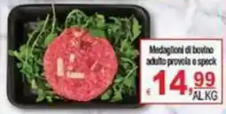 CTS Supermercati Medaglioni di bovino adulto provola e speck offerta