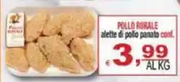 CTS Supermercati Pollo Rurale alette di pollo panato offerta
