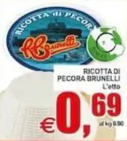 Pewex Ricotta di pecora Brunelli offerta