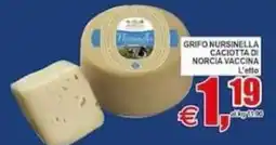 Pewex Grifo Nursinella Caciotta di Norcia Vaccina offerta