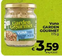Ipercoop Radenza Vuna Garden Gourmet offerta