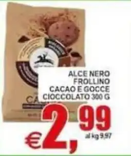 Pewex Alce Nero Frollino Cacao e Gocce Cioccolato offerta