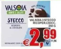 Pewex Valsòia 3 stecco ricoperto al cioccolato offerta