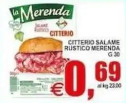 Pewex Citterio salame rustico merenda offerta