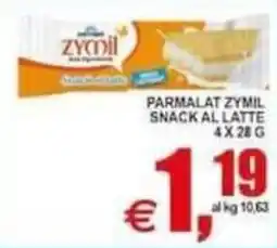 Pewex Parmalat Zymil Snack al Latte offerta