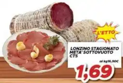 MA Supermercati Lonziino stagionato meta' sottovuoto CTS offerta