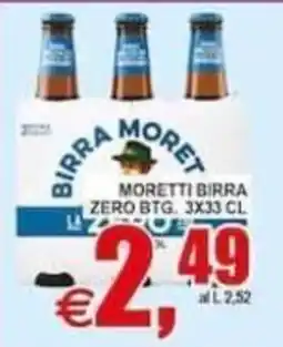 Pewex Moretti Birra Zero offerta