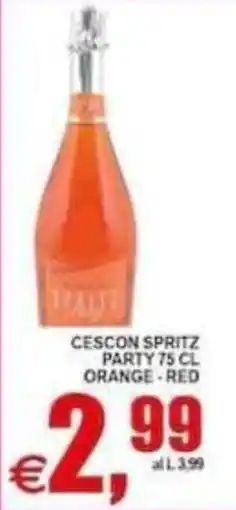 Pewex Cescon Spritz Party Orange - Red offerta