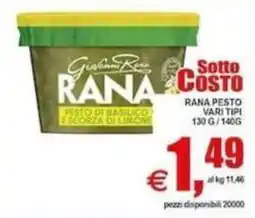 Pewex Rana pesto di basilico scorza di limone offerta