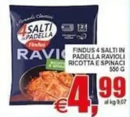 Pewex Findus 4 Salti in Padella Ravioli Ricotta e Spinaci offerta