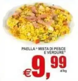 Pewex Paella "Mista di pesce e verdure" offerta