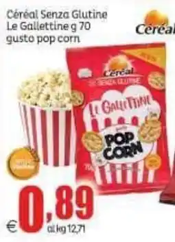 Elite Céréal Le Gallettine gusto pop corn offerta