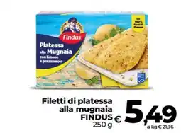 Ipercoop Radenza Filetti di platessa alla mugnaia Findus offerta