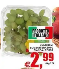 Pewex Uva s.semi bomboniera bianca-rossa offerta