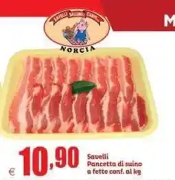 Elite Savelli Pancetta di suino offerta