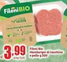 Elite Fileni Bio Hamburger di tacchino e pollo offerta