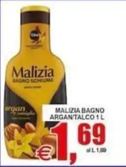 Pewex Malizia bagno schiuma argan offerta