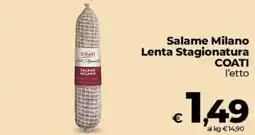 Ipercoop Radenza Salame Milano COATI offerta
