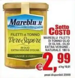 Pewex Mareblu filetti di tonno vero sapore offerta