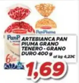 MA Supermercati Artebianca Pan Piuma Grano Tenero - Grano Duro offerta