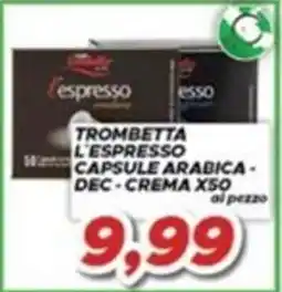 MA Supermercati Trombetta l'espresso capsule arabica offerta
