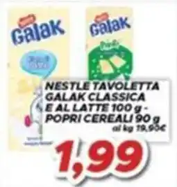 MA Supermercati Nestle Tavoletta Galak Classica e al latte offerta