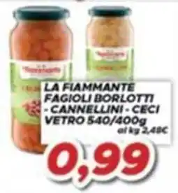 MA Supermercati La Fiammante Fagioli Borlotti - Cannellini - Ceci offerta