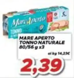 MA Supermercati Mare Aperto tonno naturale offerta