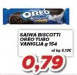 MA Supermercati Saiwa biscotti Oreo tubo vaniglia offerta