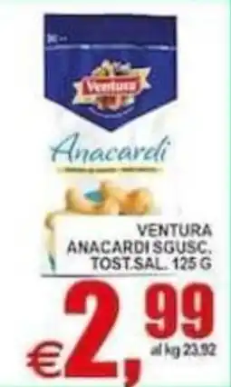 Pewex Ventura anacardi sgusc. tost. sal. offerta