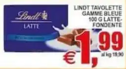 Pewex Lindt Tavolette Gamme Bleue Latte Fondente offerta