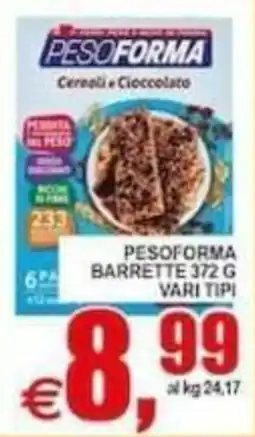 Pewex Pesoforma barrette cereali e cioccolato offerta