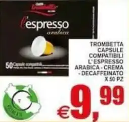 Pewex Trombetta capsule compatibili l'espresso offerta