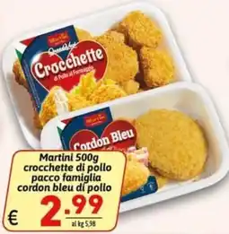 Ipercarni Martini crocchette di pollo offerta