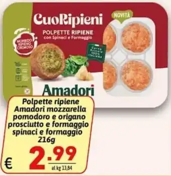 Polpette ripiene Amadori