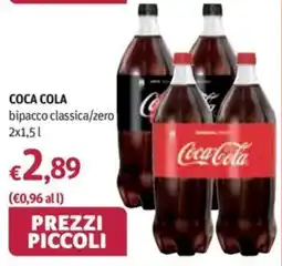 Futura Supermercati Coca Cola bipacco classica/zero offerta