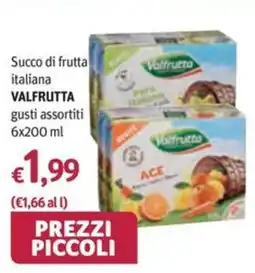 Futura Supermercati Succo di frutta italiana Valfrutta offerta