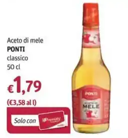 Futura Supermercati Aceto di mele Ponti classico offerta