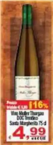 CTS Supermercati Vino Muller Thurgau offerta