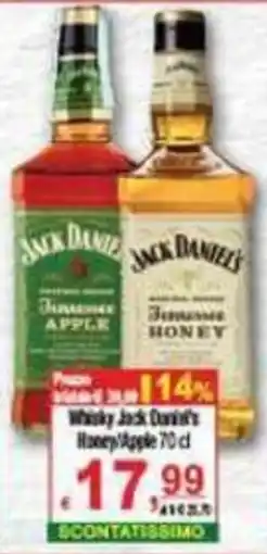 CTS Supermercati Whisky Jack Daniel's Honey Apple offerta