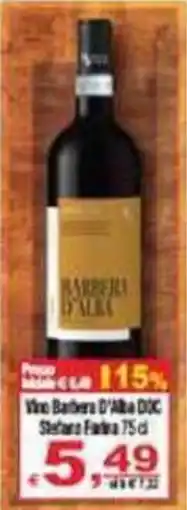 CTS Supermercati Vino Barbera D'Alba DOC Stefano Faintra offerta