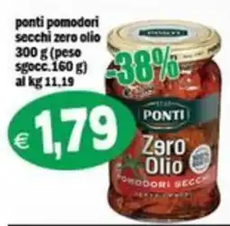 Il Castoro Supermercati Ponti pomodori secchi zero olio offerta