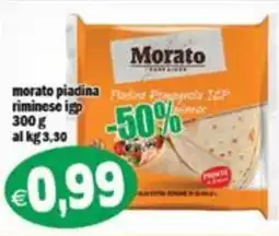 Il Castoro Supermercati Morato piadina riminese igp offerta