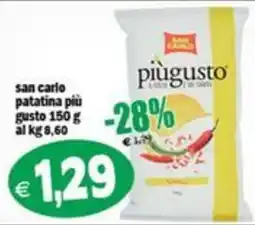 Il Castoro Supermercati San Carlo patatina più gusto offerta