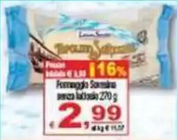 CTS Supermercati Formaggio Sammontana senza lattosio offerta