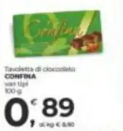 Alter Discount Tavoletta di cioccolato Confina offerta