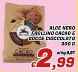 Idromarket Alce Nero Frollino Cacao e Cocco Cioccolato offerta