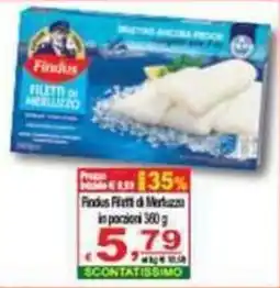 CTS Supermercati Findus Filletti di Merluzzo offerta